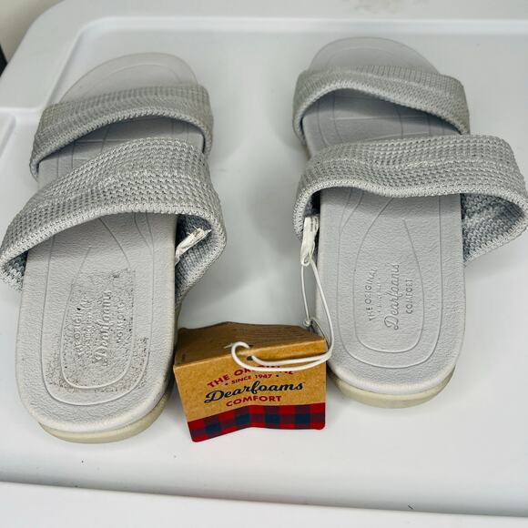 NWT Dearfoams Comfort Memory Foam Sandals - Picture 4 of 11